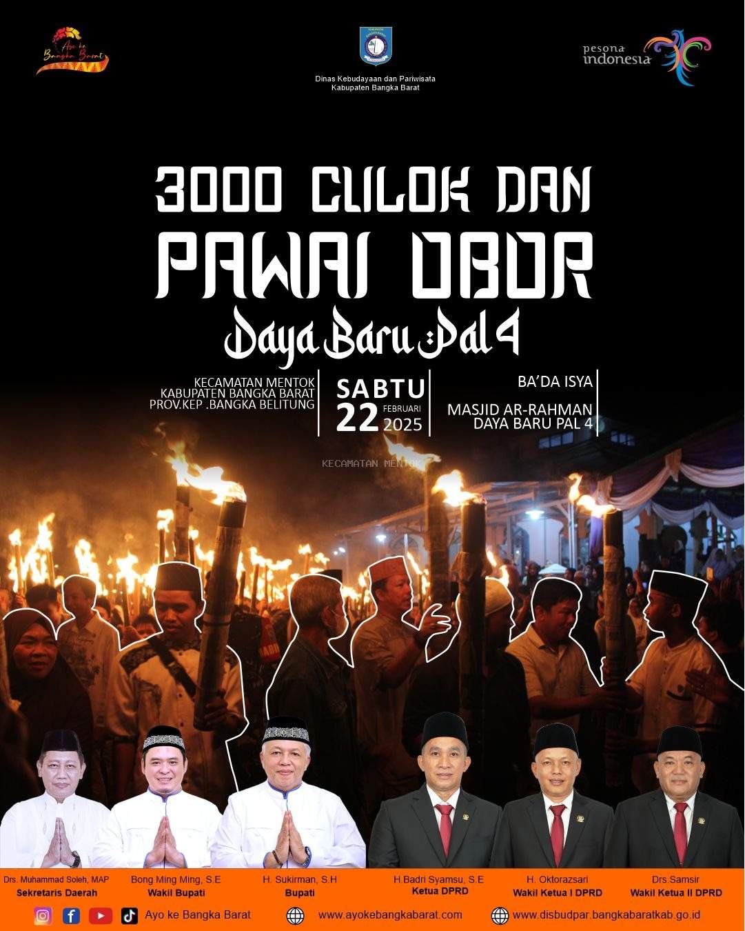 3000 Culok dan Pawai Obor